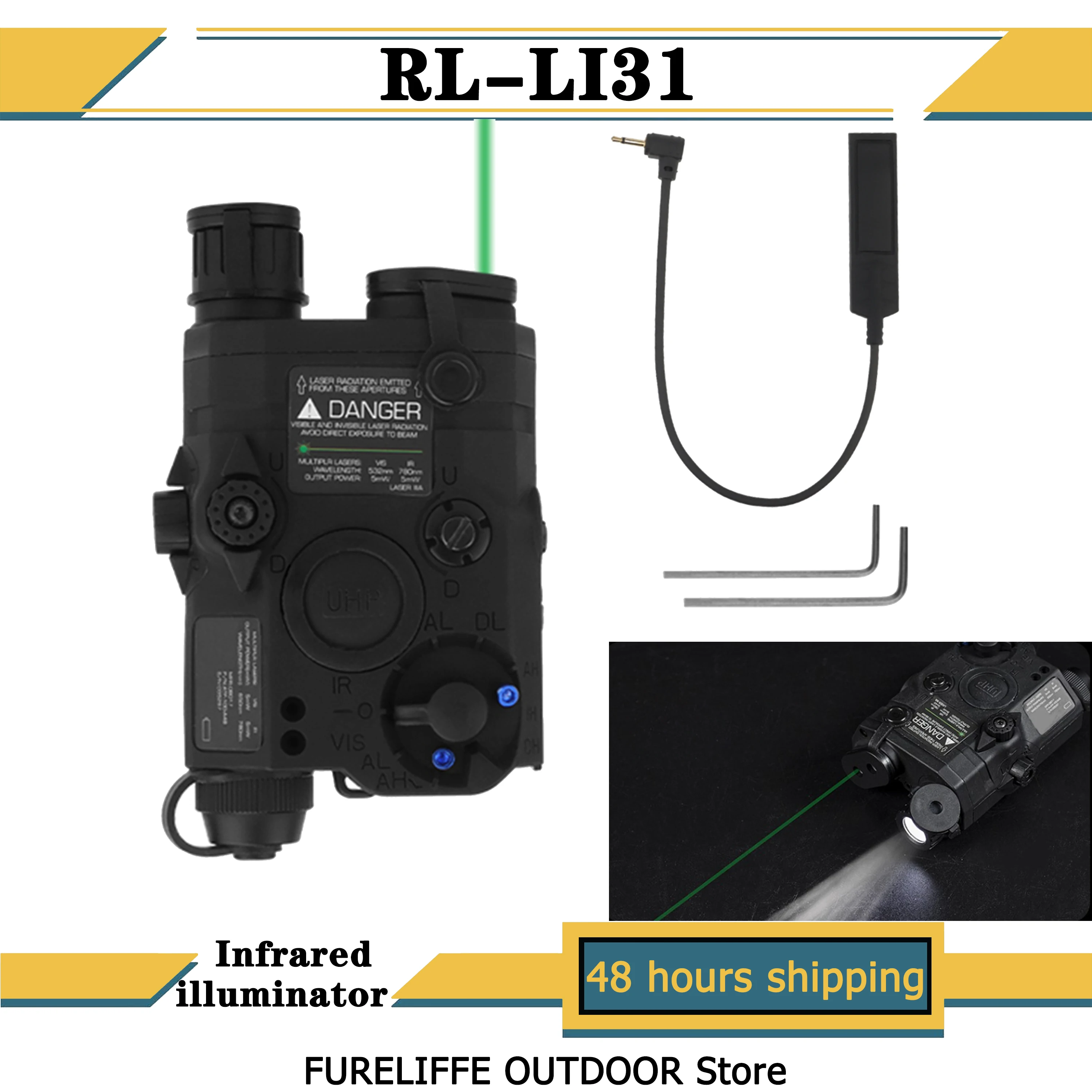 

New original PEQ-15 full-featured simulation 2023 weapon light infrared illuminator infrared laser and visible light laser