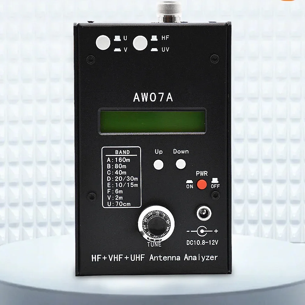 햄 라디오용 사용 가능한 측정 범위 측정 도구, HF/VHF/UHF AW07A 1.5-490MHZ 160M 안테나 분석기 계량기, 1.0-9.99 SWR