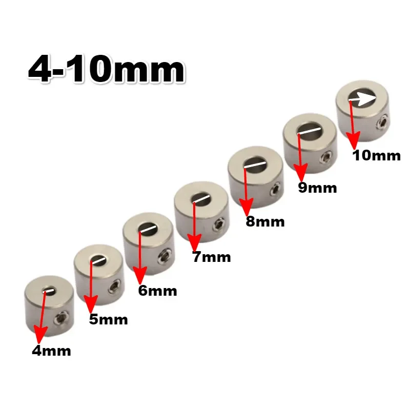 4-10mm Doweling Jig 드릴링 부싱 Dowel Stop Collars 링 목공 드릴 비트 제한 링 스테인레스 스틸 도구 액세서리