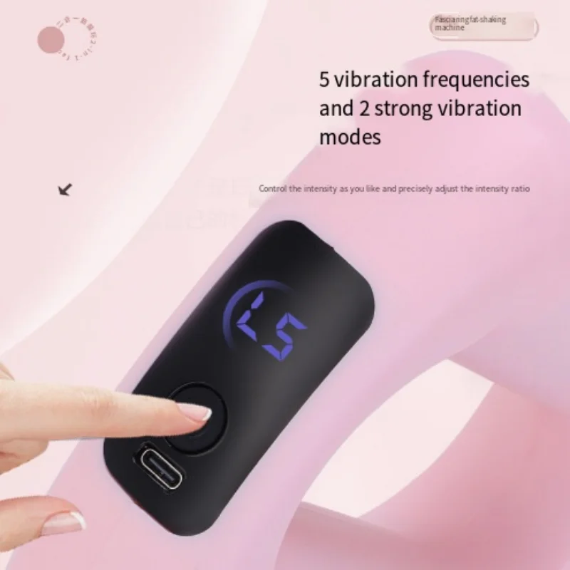 Muscles Percussion Massagers Rechargeable Handheld Fascial Massage Ring Vibration Fat Burning Machine Deep Tissue Slimming Belt