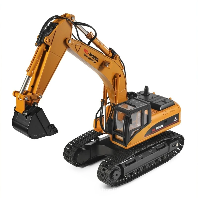 WL 16800 RC Excavator 1:16 Electric RC Engineering Vehicle Soil Scraping Simulation Structure Lighting Sound RC Model 4
