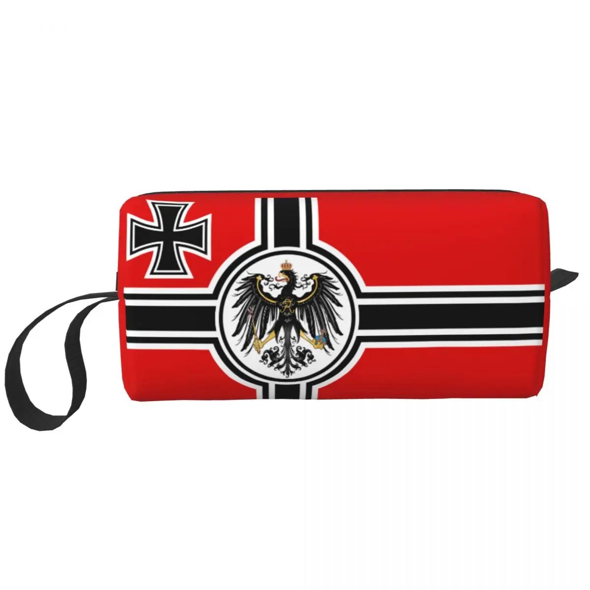 German DK Reich Empire Of Flag Cosmetic Bag for Women Makeup Bags Germany Proud Travel Daily Toiletry Bag Organizer Merch