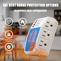 BSEED Power Surge Protector 120V Triple Wall ซ็อกเก็ตแรงดันไฟฟ้า Protector Home Refrige Brownout ปลั๊ก US มาตรฐาน 2/3 แพ็ค 3