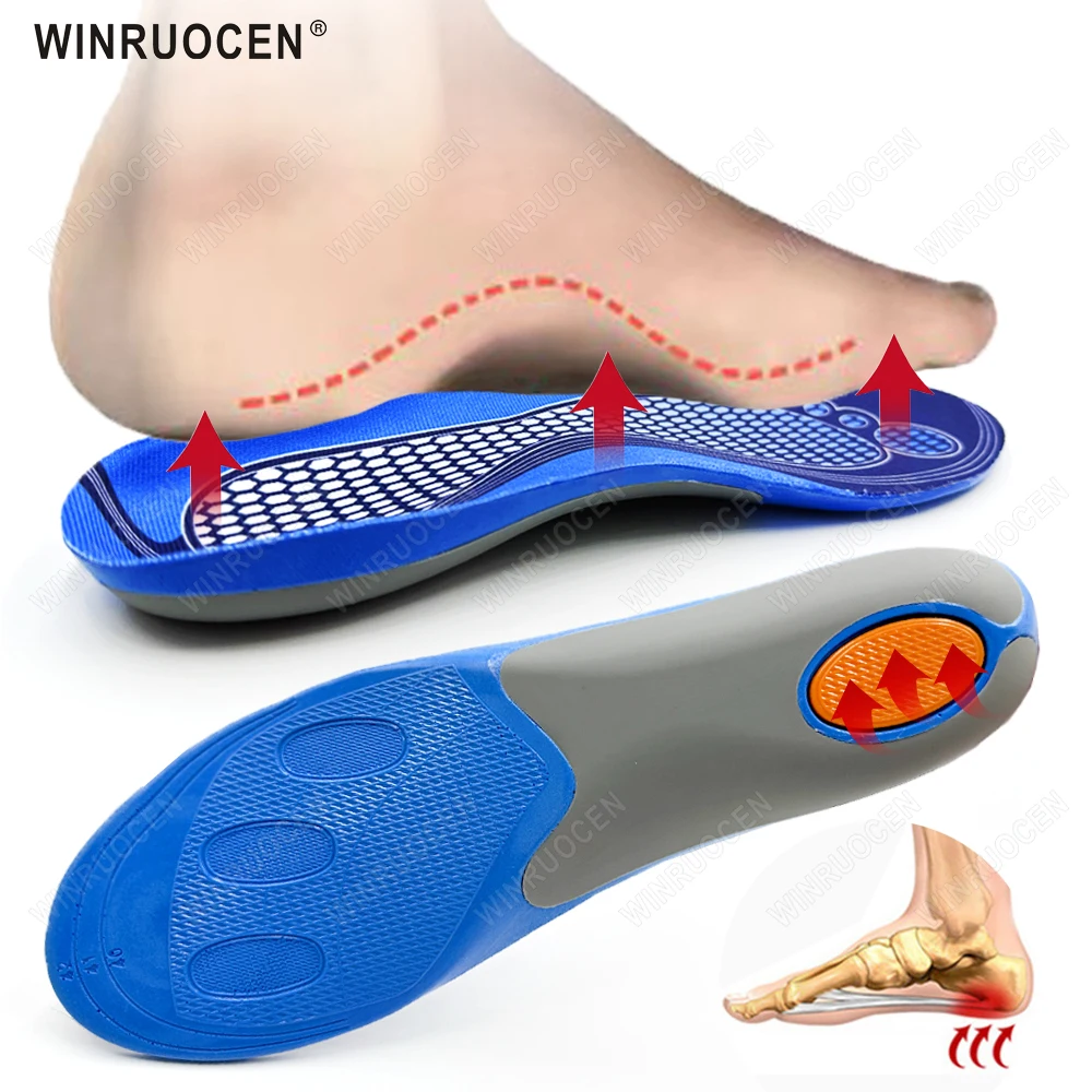 

Running Orthopedic Shoe Insoles Men Women For Flat Feet Soft Sole Shock Absorption Arch Support Relief Plantar Fasciitis Insole