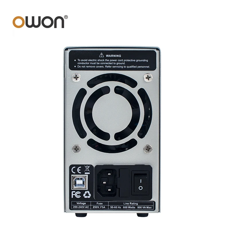 Owon DC 조정 스위칭 전원 공급 장치, 고해상도 USB 고속 충전 출력, 150W, 30V, 5A 정전력, 10mV, 1mA