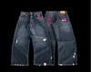Y2K American Street Style Kawaii Spider Embroidery Loose Skate Jeans Hip-hop Fashion Gothic Retro Denim Pants 4