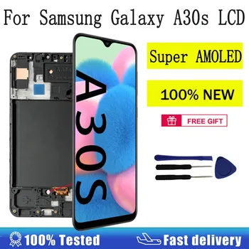 6.4" Super AMOLED Display For Samsung Galaxy A30s LCD Touch Screen Digitizer Assembly For Samsung A30s Display A307 A307F LCD