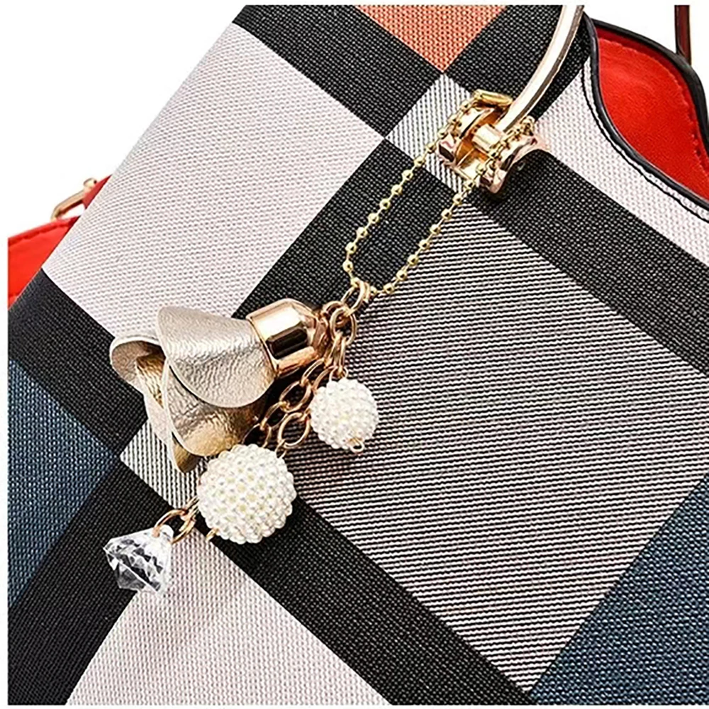 Women Faux Leather Shoulder Bag Fashion Handbag Adjustable Strap Top Handle Large Capacity Insider Bags Tote
