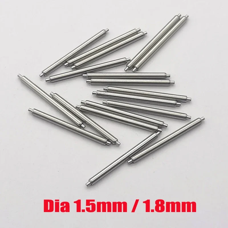 Stainless Steel Spring Bar Watch Strap Link Pins (10 Pack) - Various Sizes Available