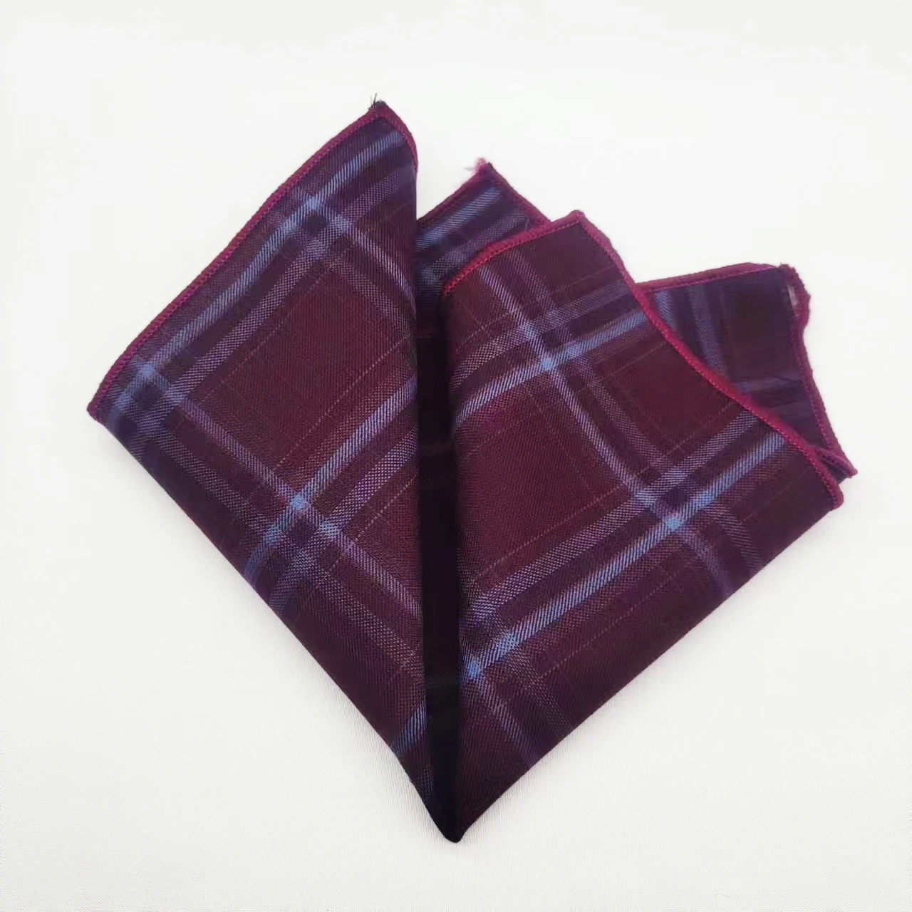 23cm Luxury Grey Wool Pocket Square For Men Vintage Plaid Striped Handkerchief Soft Skinny Hanky Banquet Cravat Suit Accessories