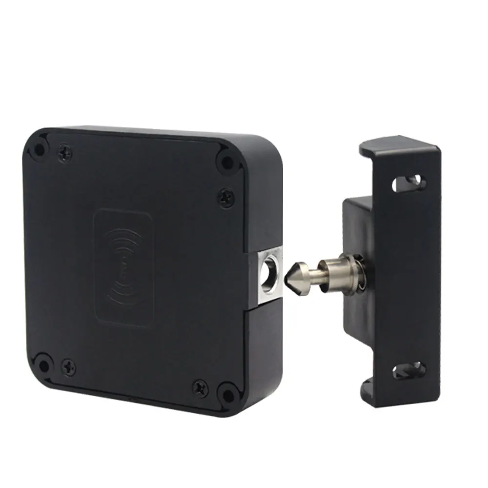 Slim Onzichtbaar Deurslot, Met Ponsvrij Houten Deurslot, Tuya APP IC-kaart Ontgrendelen Elektronisch Slot, Inbraakdeursloten For Binnen (Color : Tuya lock silver