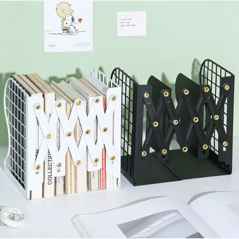 Reading Stand Book Organizer Book Holder Book Stand 3Colors Retractable Book Stand Creative Students Use Bookshelf Data Clip Stretch File Baffle Retract Zoom Book Shelf Bookend