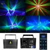 RGB Animation Laser Light 15W Laser Projector with Bluetooth APP, ILDA FB4 DMX Control Disco Party Wedding Christmas Stage Light 5