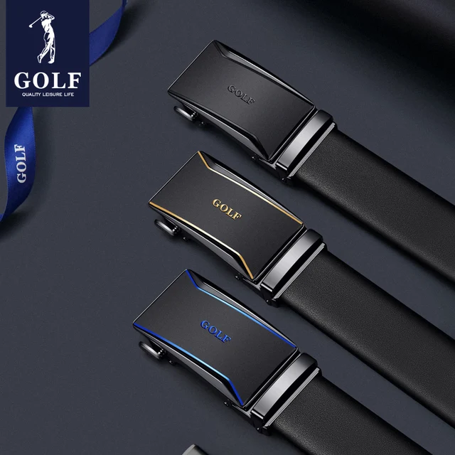 남성용 골프 자동 버클 가죽 벨트: 다용도적이고 세련된 액세서리