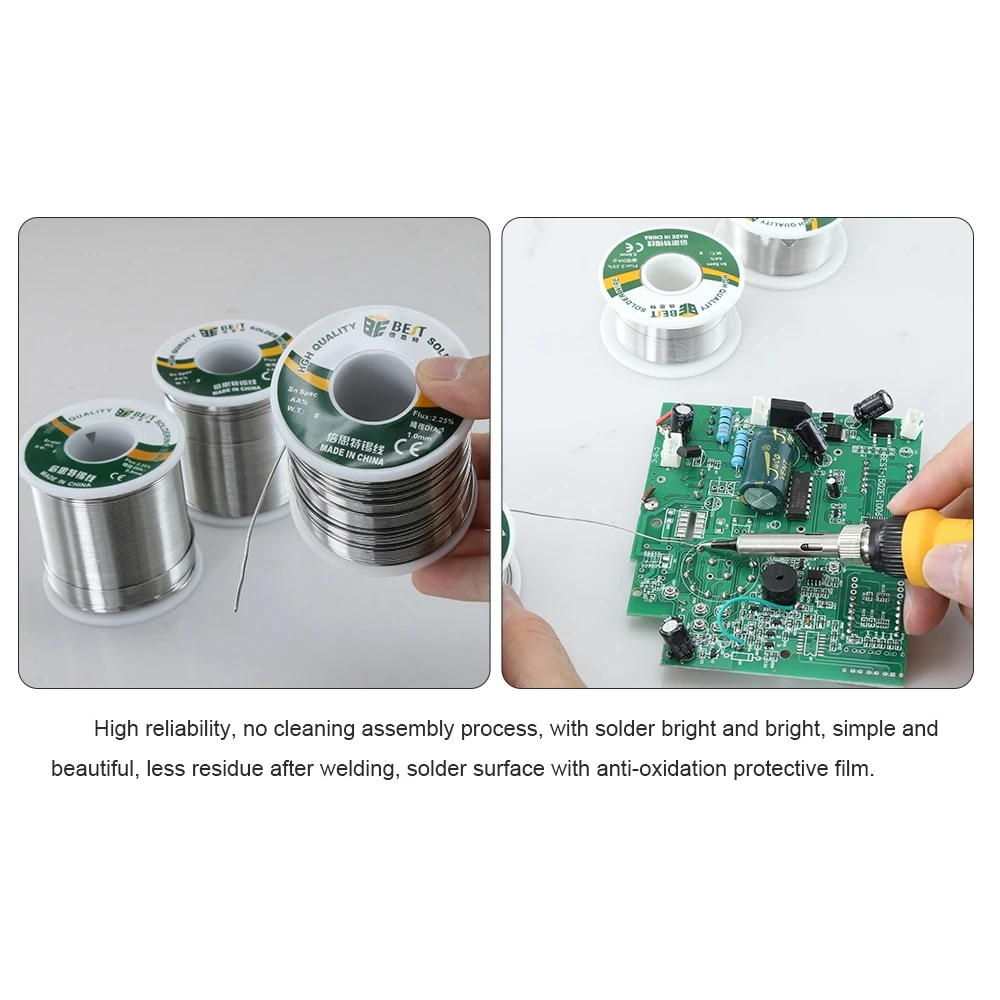 Solder tin wire 500g Sn60/Pb40 rosin core welding soldering wire reel no-clean flux 0.3-1.0mm