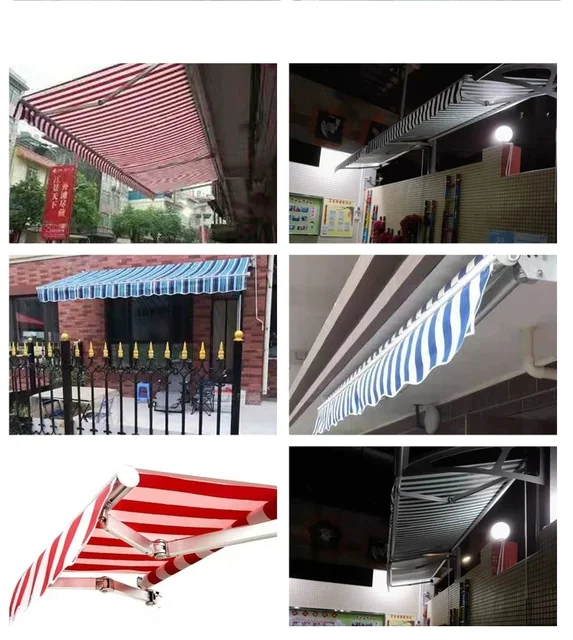 Retractable Patio Awning Replacement Fabric - Water Resistant UV Protection