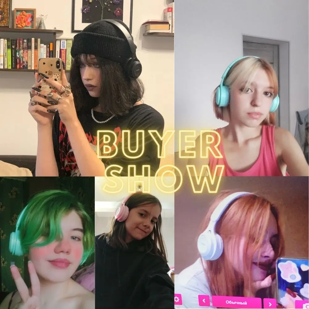 aron Kopfhörer für Kinder, kabellos, Bluetooth-Kopfhörer, Stereo-Stirnband, Gaming-Headset mit Mikrofon, Gamer-Mädchen-Geschenk für Mobilgeräte_voghion.com