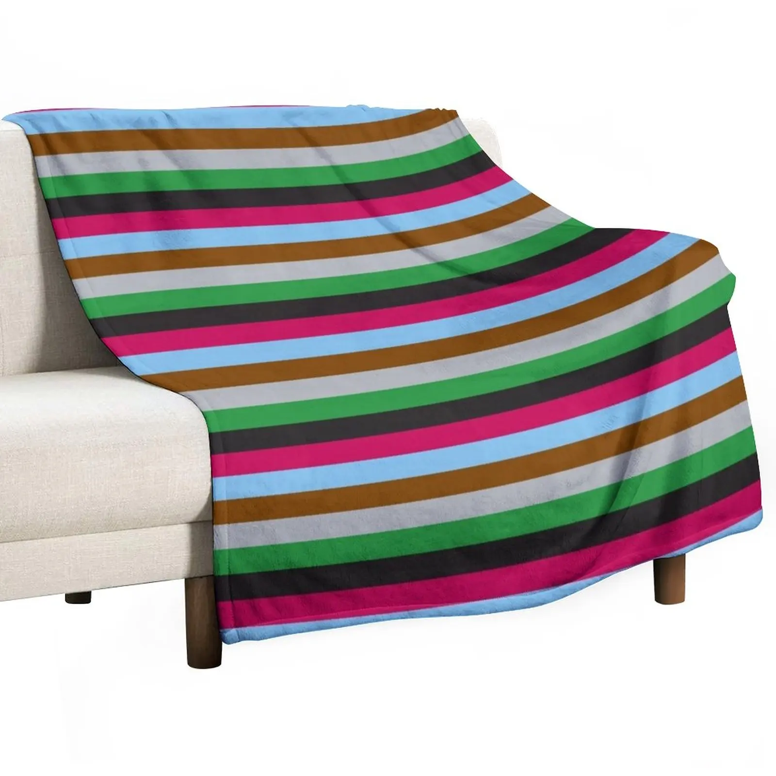 

Harlequins Rugby Striped Throw Blanket Flannel Fabric Blanket For Sofa blankets and blankets