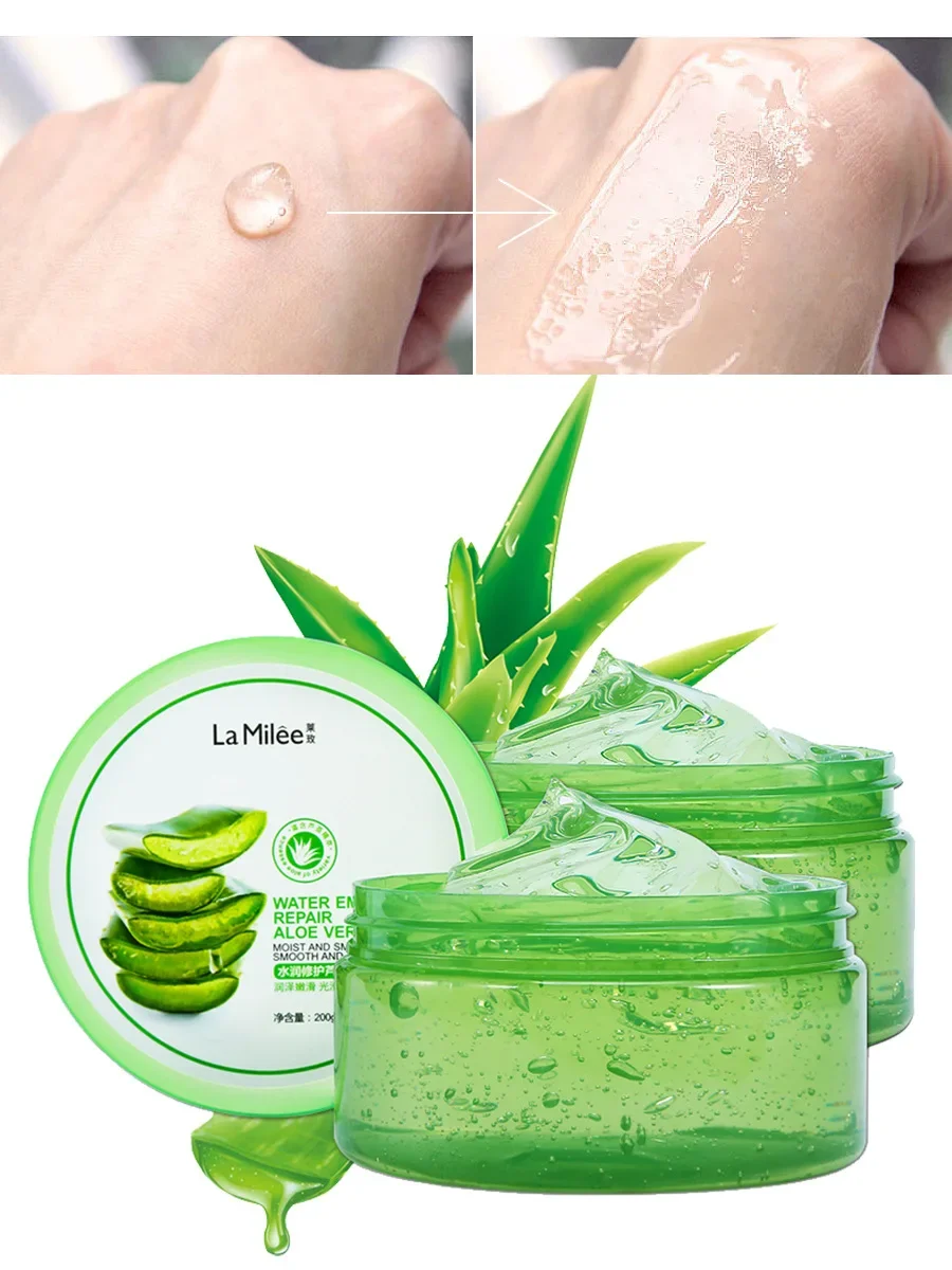 Pure Natural Aloe Vera Gel Wrinkle Removal Moisturizing Anti Acne Anti-sensitive Oil-Control Aloe Vera Sunscreen Cream Day Cream