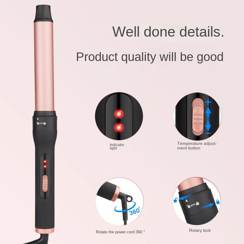 Big wave curling iron, barber shop 19mm big wave three-in-one curling iron combination set. hair curler hot brush