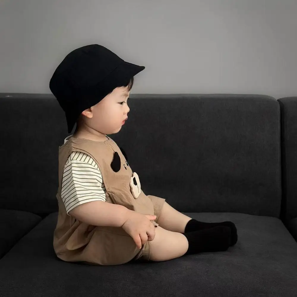 Stripe Baby Jumper Romper Bodysuit Overalls Cartoon Dog Baby Jumpsuit Infant Romper Cotton Toddle Climb Suit Newborn Baby