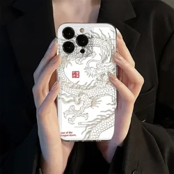 Sleek Black & White Tiger Dragon Phone Case with Clear Back Cover - Samsung A23 (T - CC2603018E1)