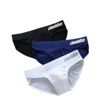 Slip da uomo in seta di latte a vita bassa elastico tridimensionale comodo aussiebum 1