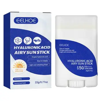 SPF50 + PA +++ 선 스크린 페이스 스틱, 히알루론산 페이셜 선 스크린, UVA/UVB 보호, 바디 선 스크린 스틱, 22g
