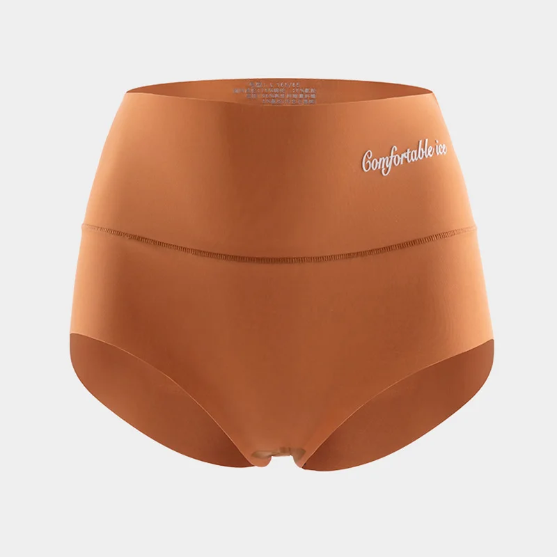 Invisible Panties Women Seamless Briefs Female Underpants High Rise Underwear Solid Sexy Lingerie Ice Silk Body Shaper Knickers