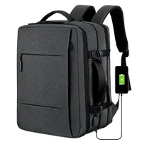 Classic Travel Backpack Men Business Backpack School Expandable USB Bag Large Capacity Laptop Waterproof Fashion Backpack 2