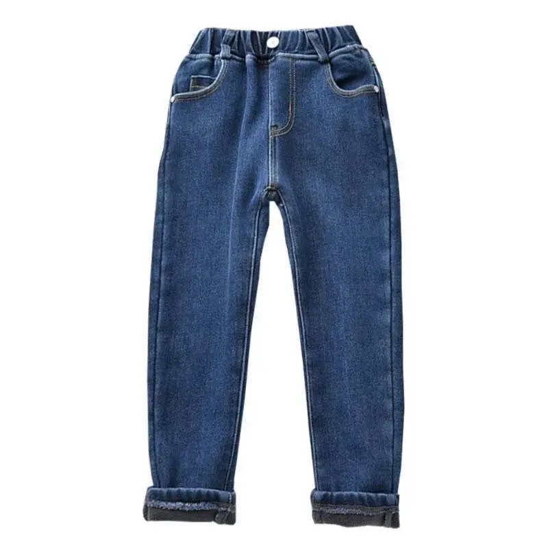 Fluwelen Winter Warme Broek Jeans Voor Meisjes Jongens Herfstbroek Bovenkleding Kleding Tieners Kinderen Kleding Boy Jeans