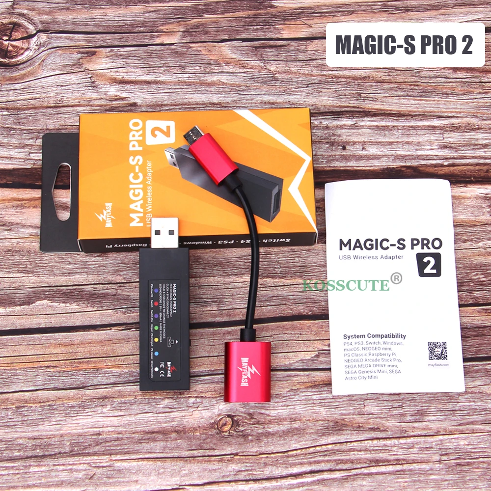 2022 Mayflash Magic-S Pro 2 Adattatore Controller Wireless Per Nintendo Switch/Per Ps4/Per Ps3/Per Neogeo Mini/Per Ps Classic