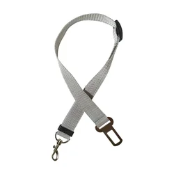 Pet Safety Travel Kit: Dog & Cat Car Seat Belt, Leash, and Harness Set (Grey)