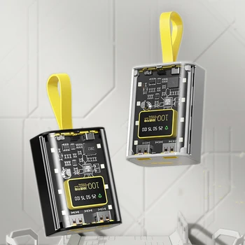 18650 fai da te Power Bank Box custodia per caricabatterie custodia di ricarica rapida e fredda con custodia per banca di alimentazione con luce notturna senza batteria