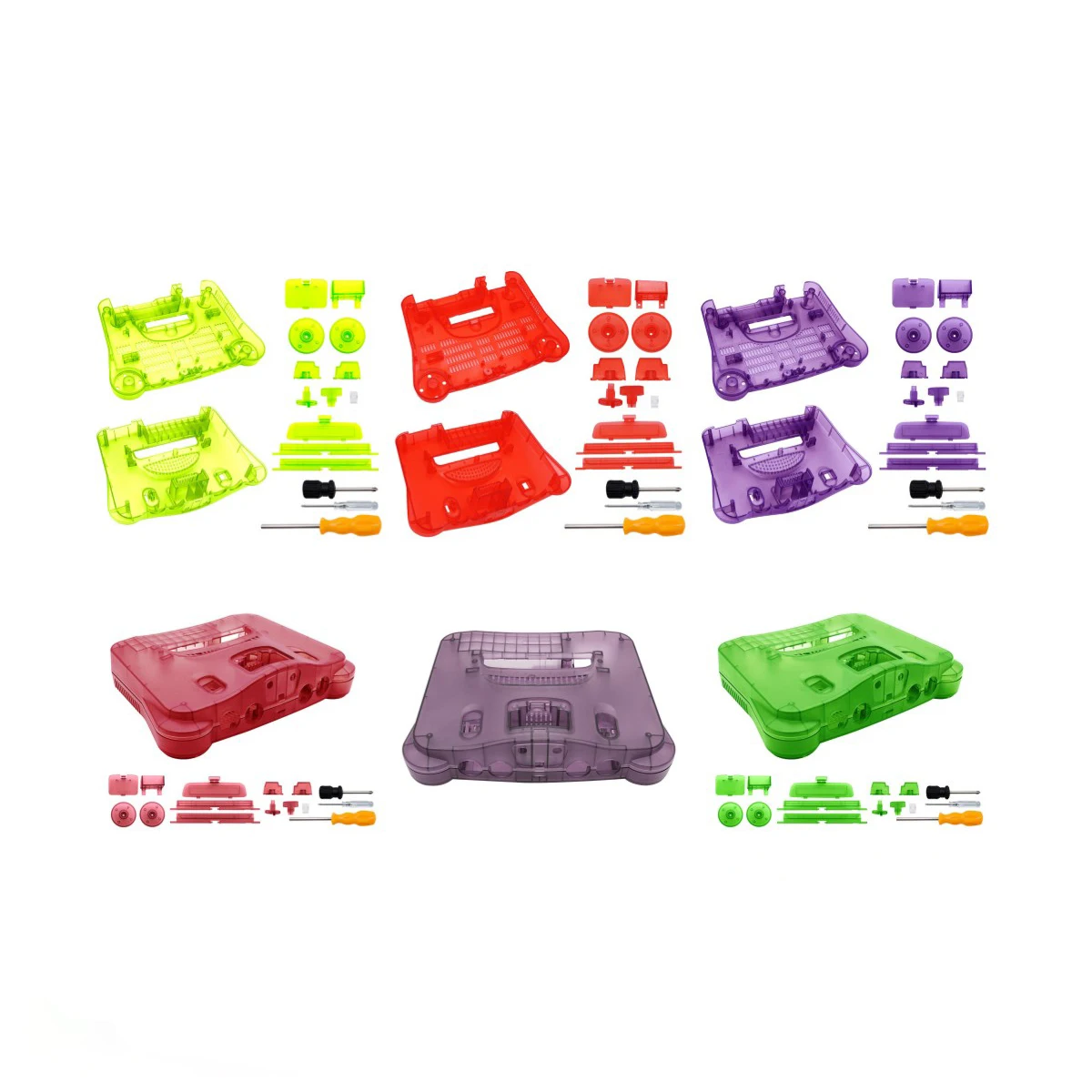 

Replacement Housing Shell For N64 Retro Video Game Console Translucent Case Protector Box Cover Gaming Accessories