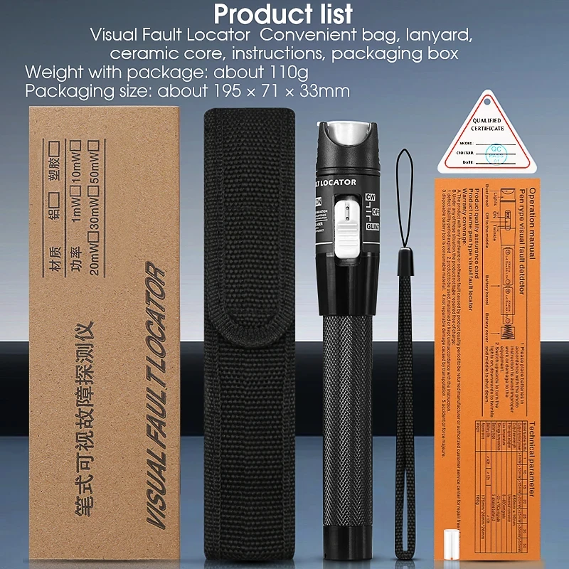 High Quality Visual Fault Locator Fiber Optic Tester