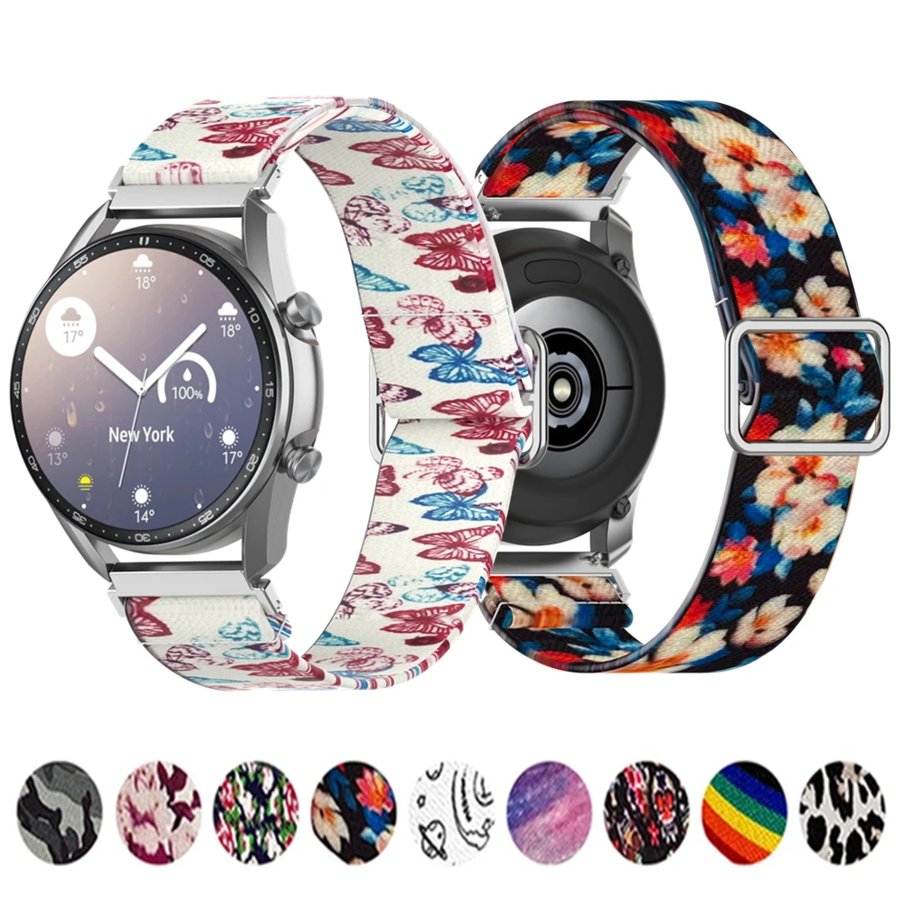 

Ремешок нейлоновый для Samsung Galaxy Watch 3/Active 2/46 мм/42 мм/Gear S3