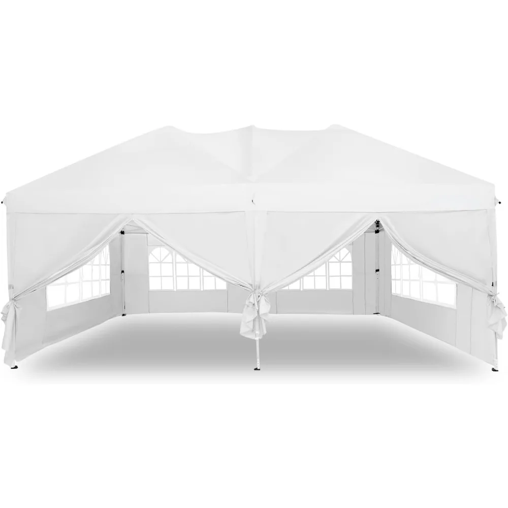 

10'x20', with 6 Removable Sidewalls, Windows, Stakes, Ropes, Carrying Bag, for Patio/Outdoor/Wedding Parties and Commercial