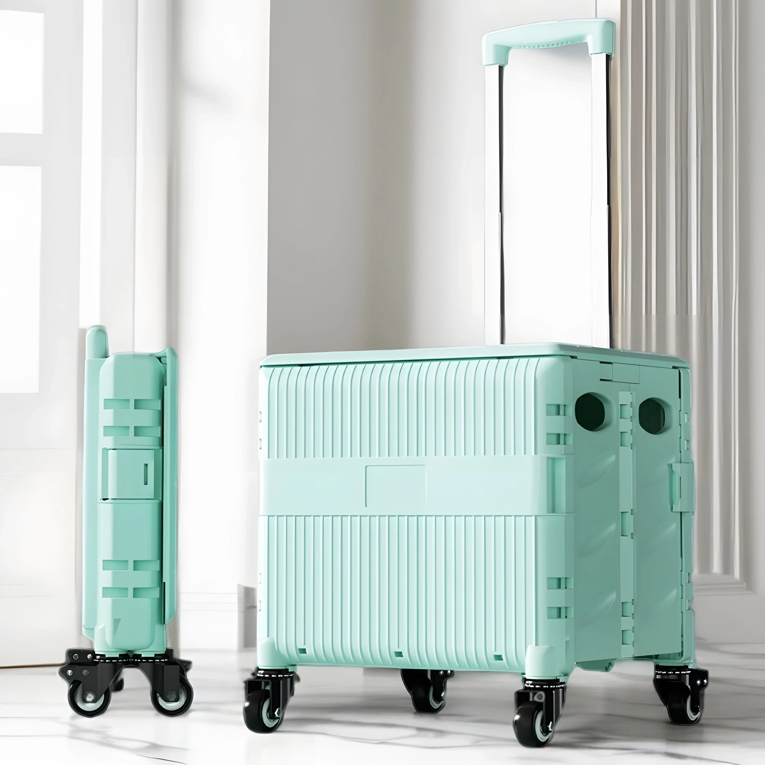 

Портативная складная тележка для покупок большой емкости, многоцелевая ручная тележка, инструменты для обработки материалов, модная