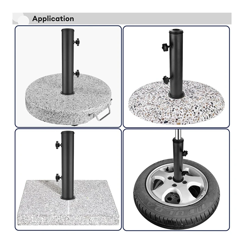 Umbrella Stand Tube Outdoor,Outside Stone Umbrella Tube Base,Table Bracket,DIY Mount