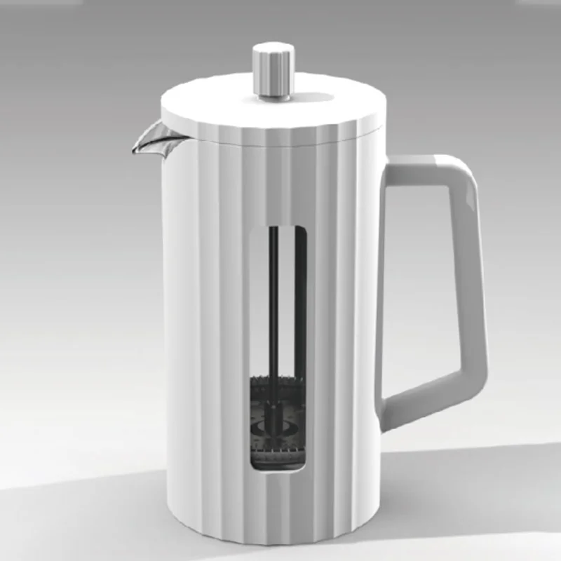 Cafetière à pression française en verre à haute teneur en Borosilicate, cafetière à mousse de lait, mousseur à thé Barista, 1000ML/ 600ML