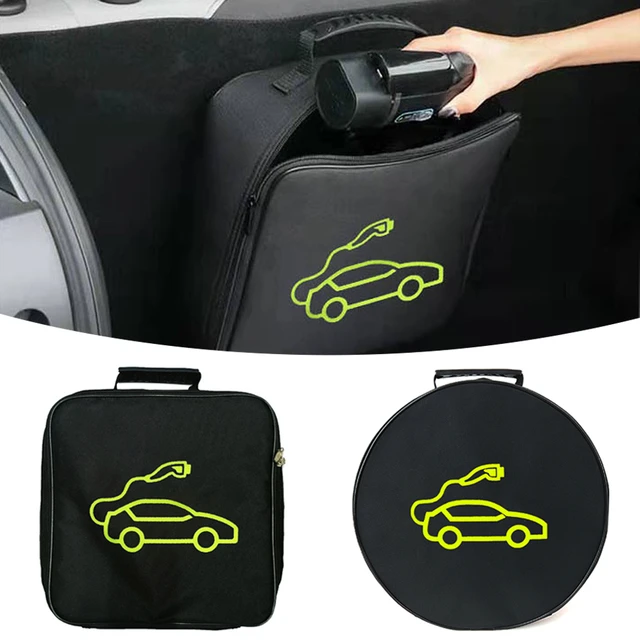 Sac de rangement pour câbles de chargement de voiture, sac de transport  pour chargeur de véhicule électrique, prises, équipement de chargement,  conteneur - AliExpress