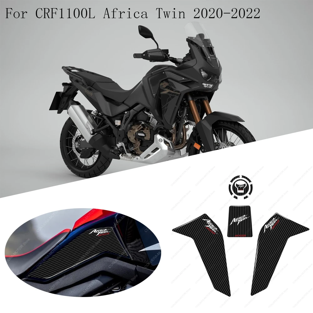 Labelbike 3D Tank Pad Gel Resin Sticker For Honda Africa Twin Adventure Sports 2024 - View #6
