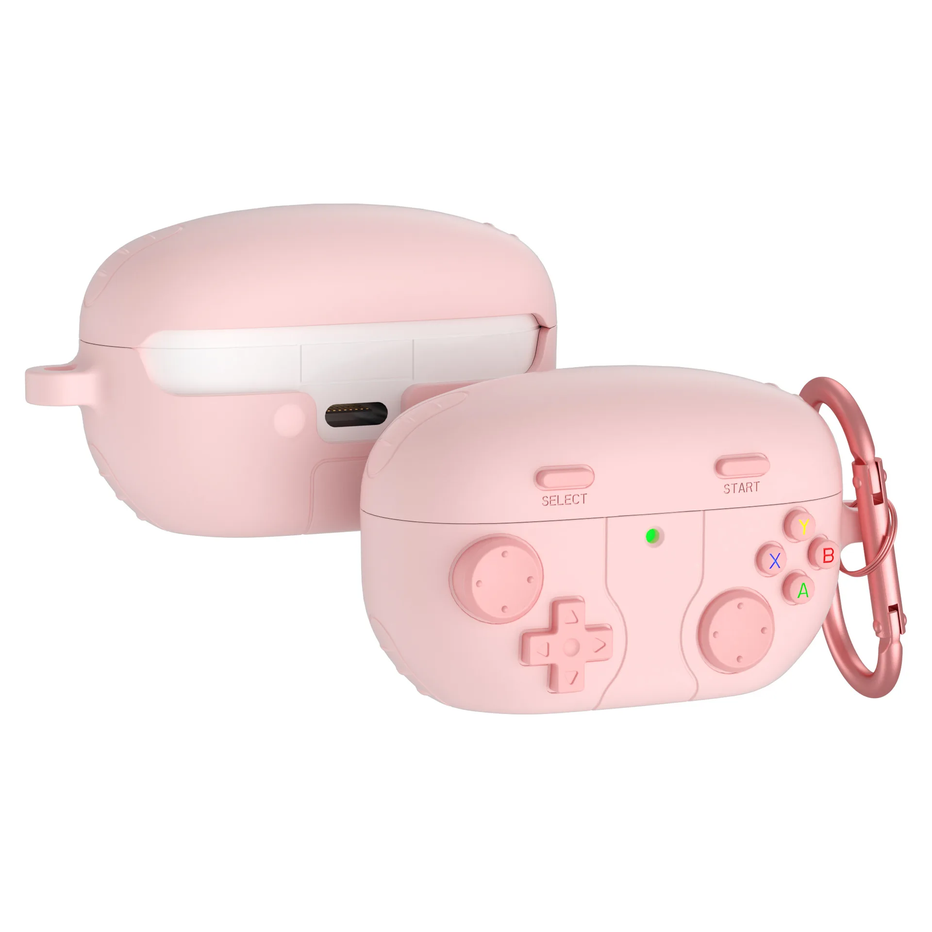 3D Gamepad Gameboy Style Protective Earphone Case - Soft Bluetooth Wireless Cover