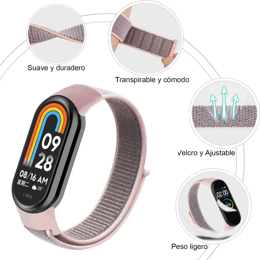 Breathable Nylon Strap Wristband for Smart Watches - Versatile and Stylish Accessory