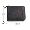 Free Name Engraving New Short Men Zipper Wallets Brand Card Holder Coin Pocket Male Wallet Classic Photo Holder Men's Purses 3