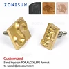 ZONESUN Custom LOGO Brass Mold Stamp Wood Leather Paper Embossing Mold DIY Design Mouldings Hot Foil Stamping Heat Press Machine 1