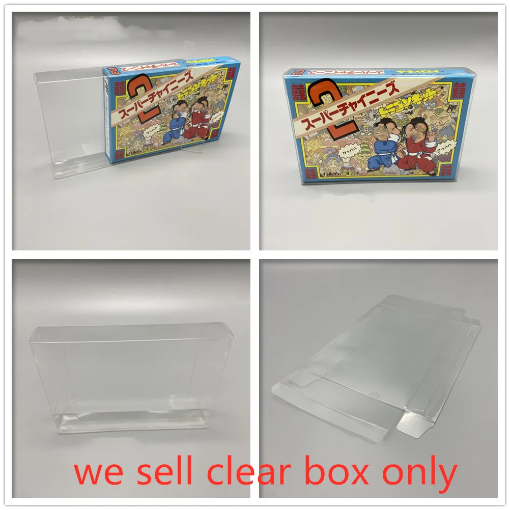 10Pcs Pet Box Protector Per Fc Per Nintendo Family Computer(Famicom) Game Shell Clear Display Case Per Jpn