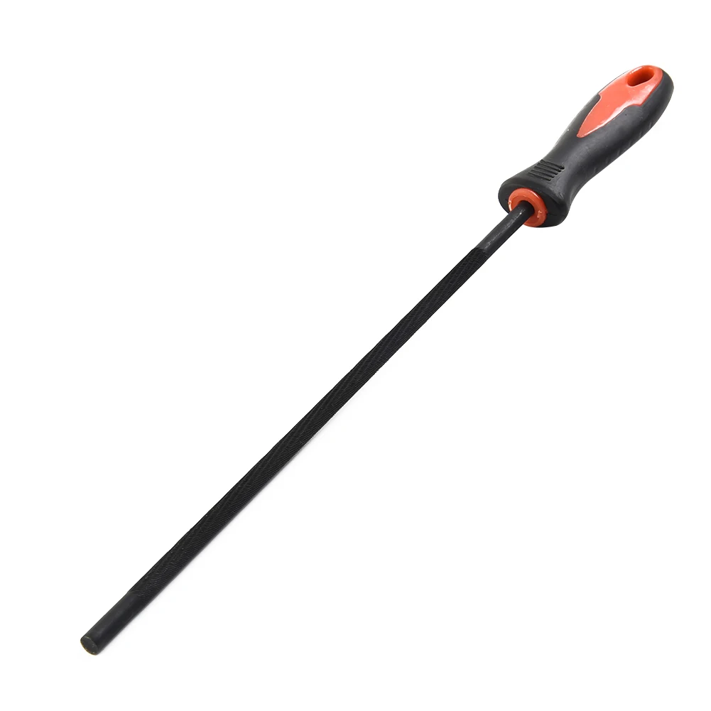 

Sharpener Chainsaw File 28.5cm 4.0/4.8/5.5 4.0mm Chain File High Carbon Steel Large 3/8\\\" Chain Plastic Handle