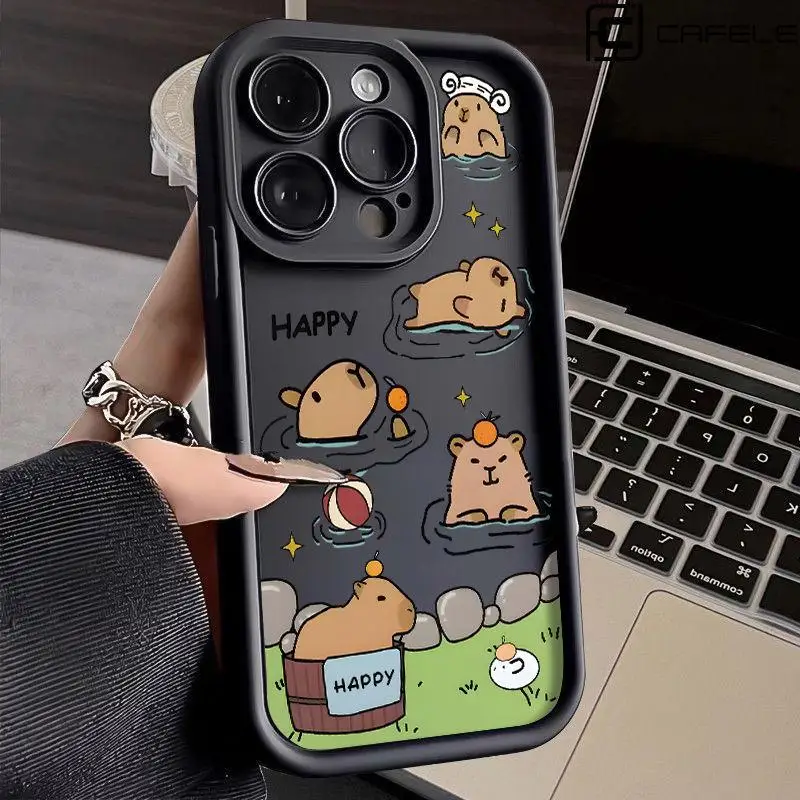 Cute Capybara Phone Case for OPPO Reno 12F 11F 10 5G 11 12 Pro 8T - Main Image